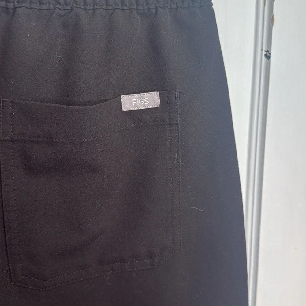 Figs Men's Cairo Cargo Black Scrub Pants M-320 Sz XL